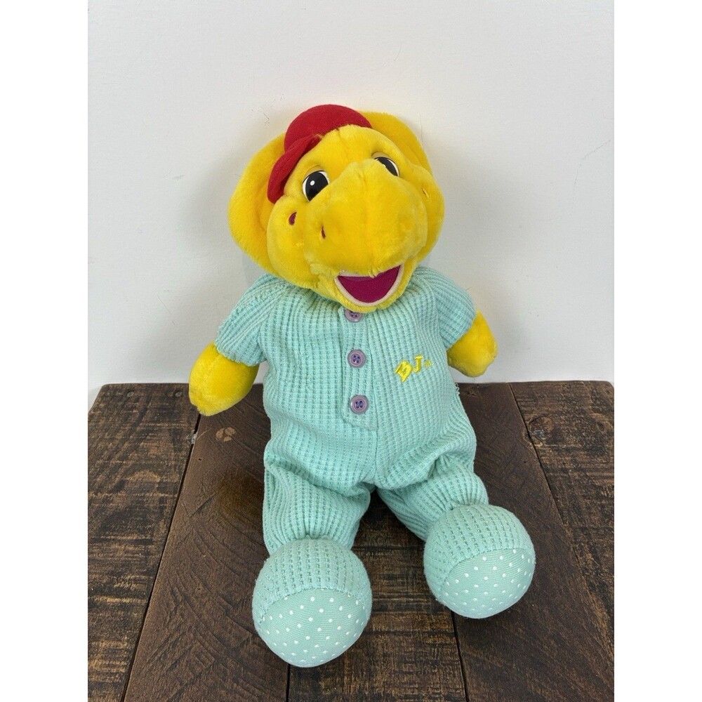 Vintage Lyons Barney BJ Pajamas Plush Stuffed Animal Toy 15"